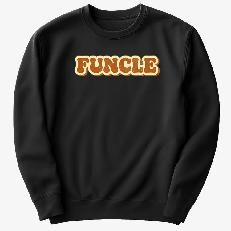 Funcle Fun Awaits-Sweater-Black