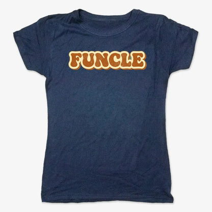 Funcle Fun Awaits-Women's T-Shirt-True Navy