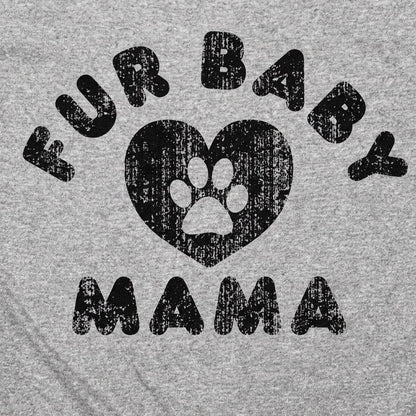 Fur Baby Mama with Paw Print Heart detail