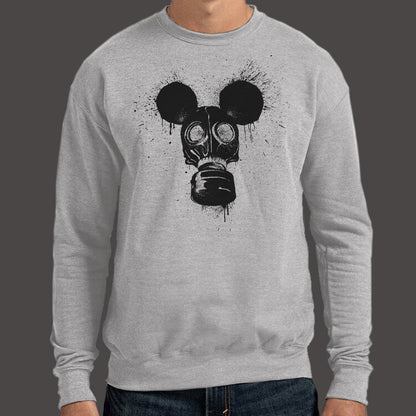 Gas Mousk Cartoon Mouse Wearing a Gas Mask