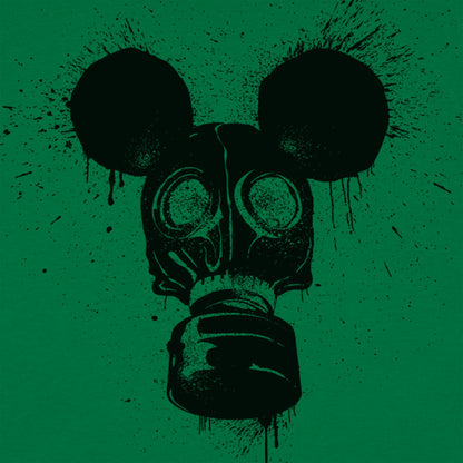 Gas Mousk Cartoon Mouse Wearing a Gas Mask