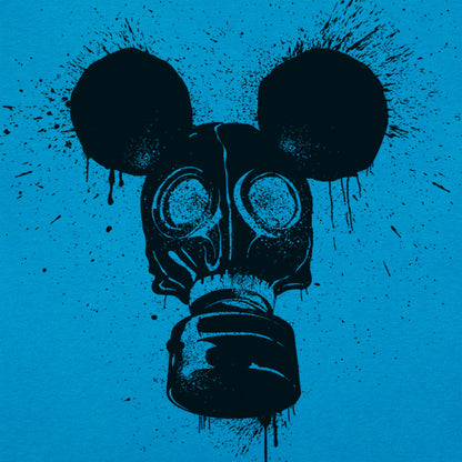 Gas Mousk Cartoon Mouse Wearing a Gas Mask