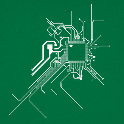 Geek At Heart Circuit Board with Heart Chip