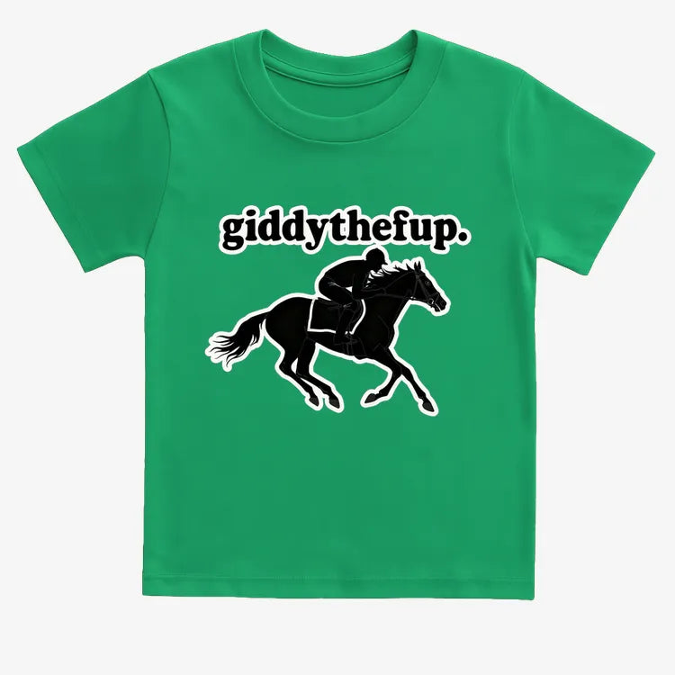 Giddythefup-Kids T-Shirt-Green
