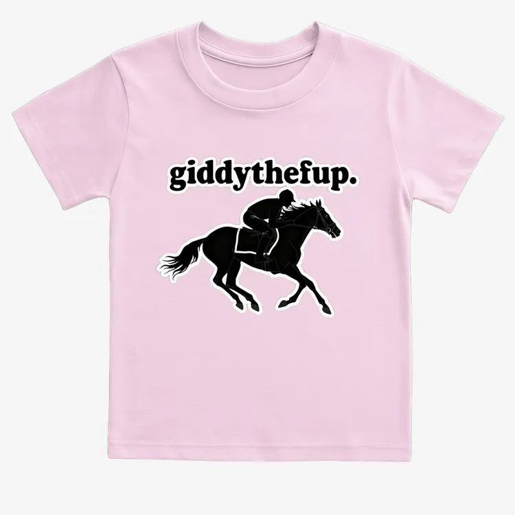 Giddythefup-Kids T-Shirt-Pink