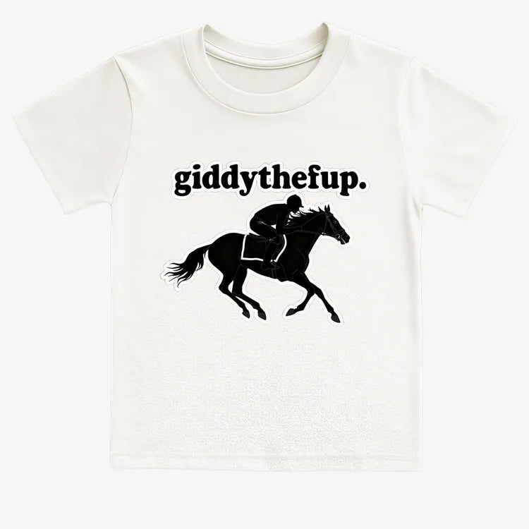 Giddythefup-Kids T-Shirt-White