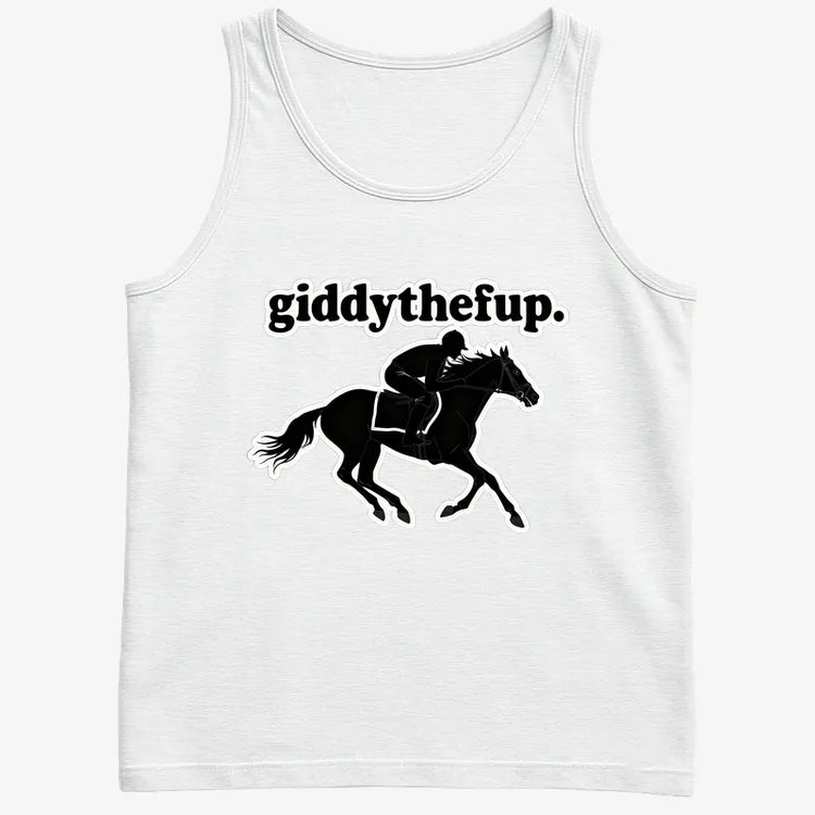 Giddythefup-Men's Tank Top-White