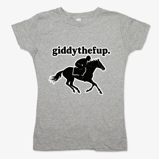 Giddythefup-Women's T-Shirt-Gray Granite