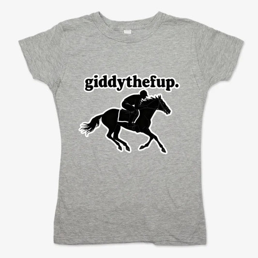 Giddythefup-Women's T-Shirt-Gray Granite