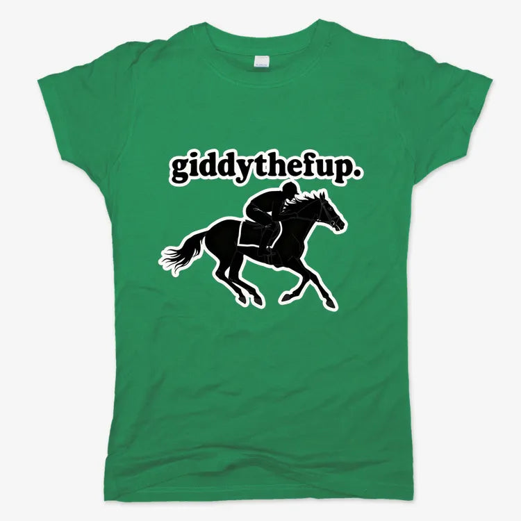 Giddythefup-Women's T-Shirt-Lucky Green