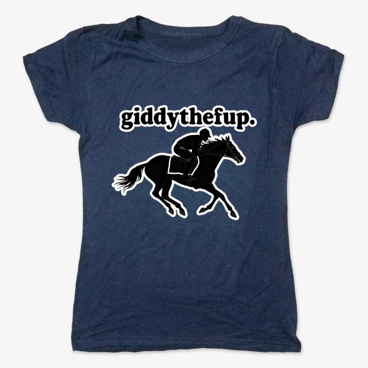 Giddythefup-Women's T-Shirt-True Navy
