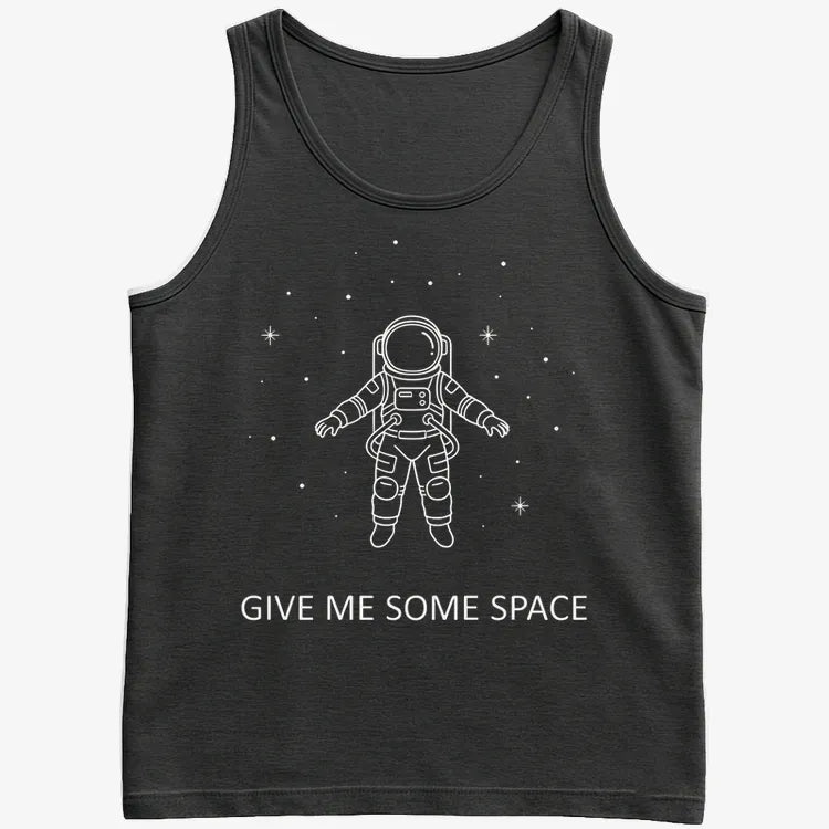 Give Me Some Space-Men's Tank Top-Black