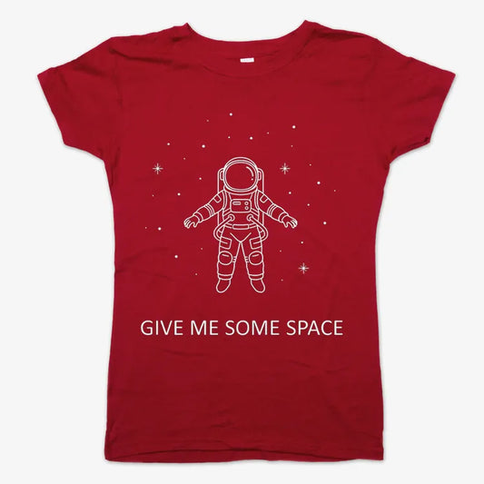 Give Me Some Space-Women's T-Shirt-Deep Red