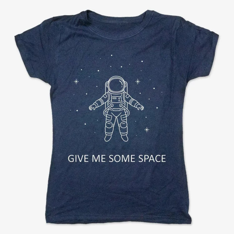 Give Me Some Space-Women's T-Shirt-True Navy