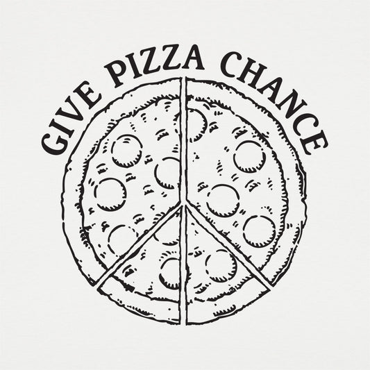 Give Pizza Chance Peace Sign Pizza