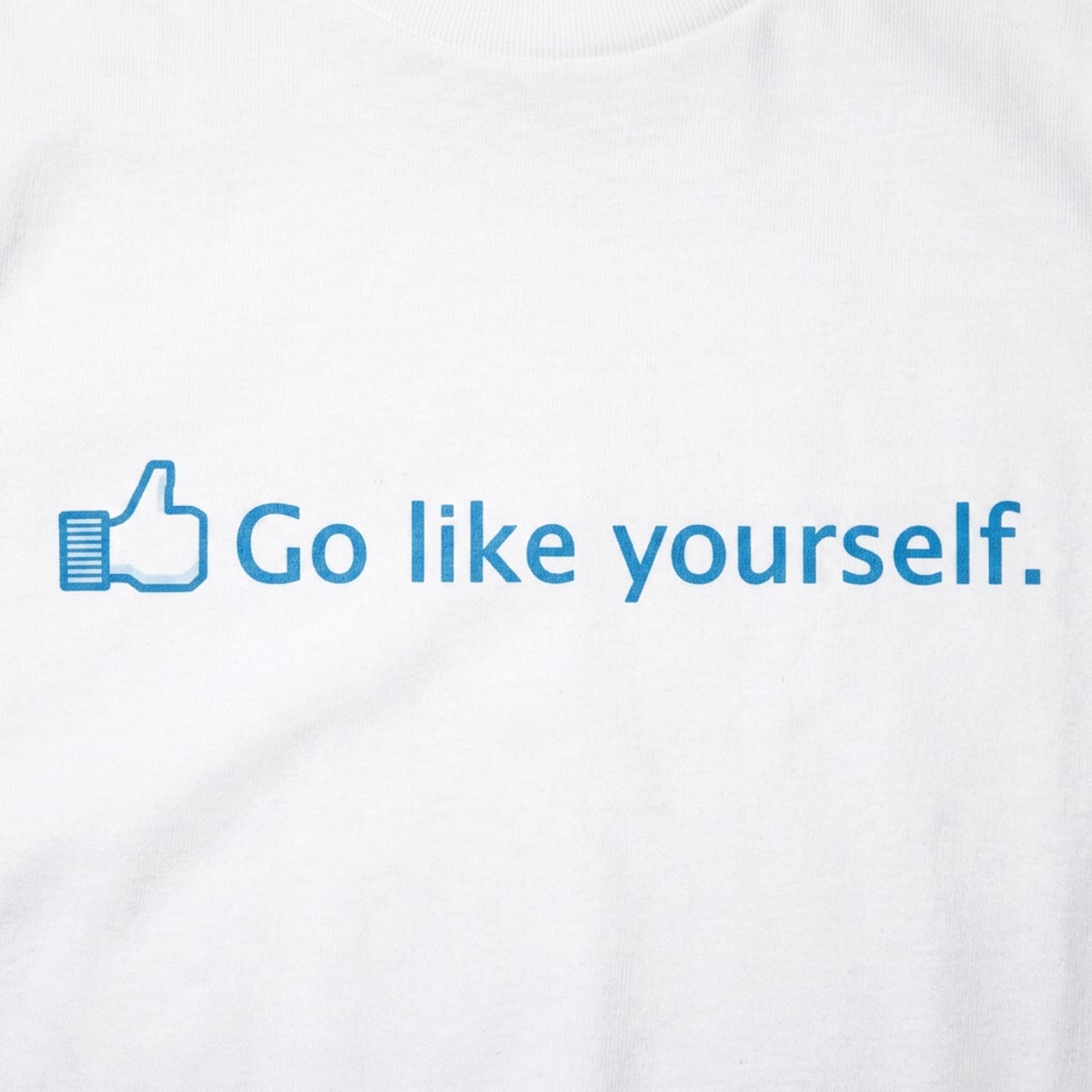 Go Like Yourself Social Media Thumbs Up Pun detail