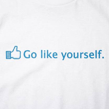 Go Like Yourself Social Media Thumbs Up Pun detail