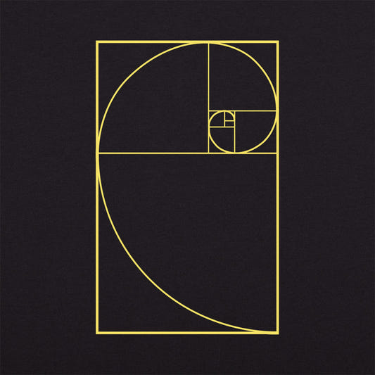 Golden Spiral Fibonacci Ratio Geometry graphic tee design