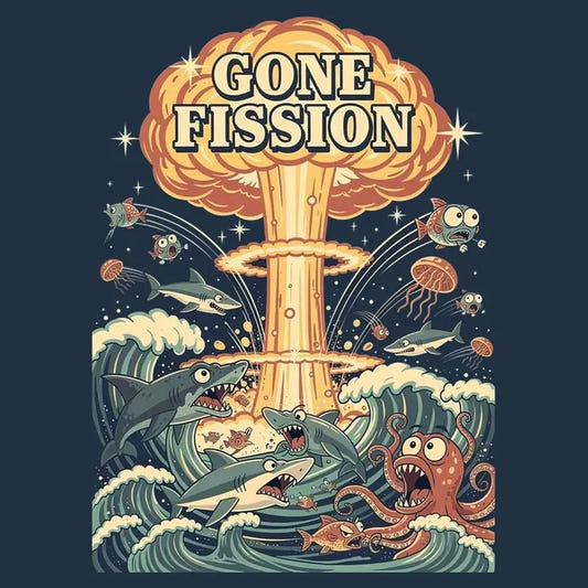 Gone Fission graphic tee design