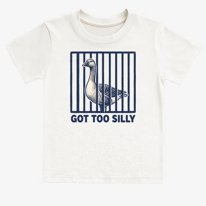 Got Too Silly Goose-Kids T-Shirt-White