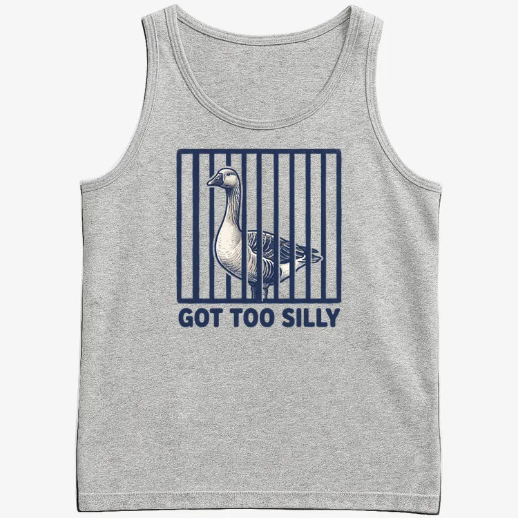 Got Too Silly Goose-Men's Tank Top-Gray Heather