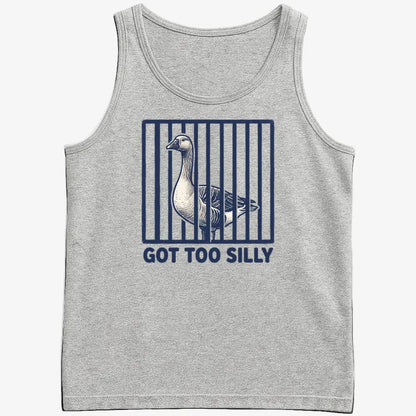 Got Too Silly Goose-Men's Tank Top-Gray Heather