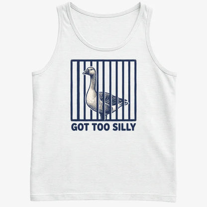 Got Too Silly Goose-Men's Tank Top-White