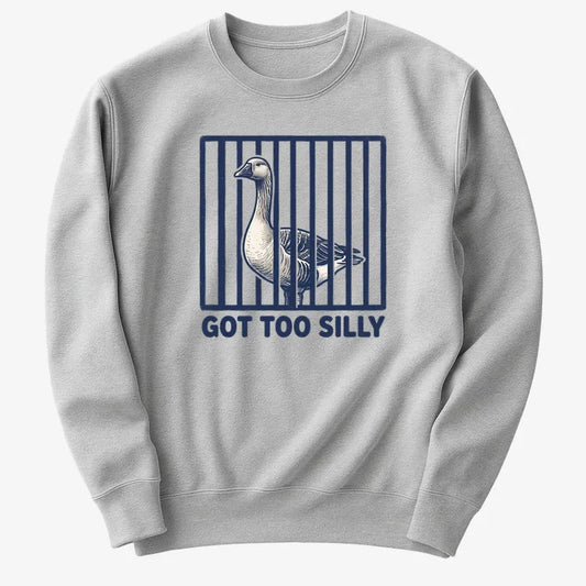 Got Too Silly Goose-Sweater-Gray Heather
