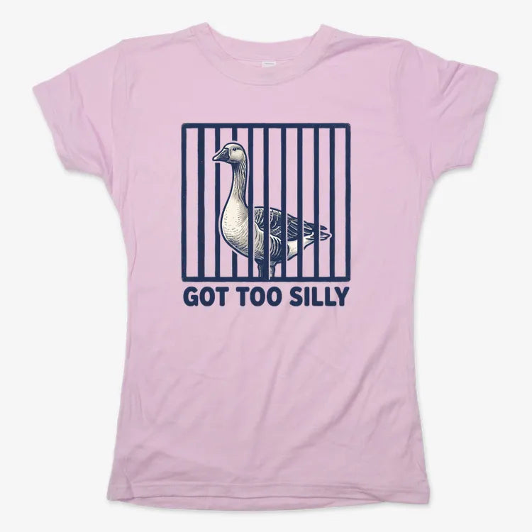 Got Too Silly Goose-Women's T-Shirt-Soft Pink