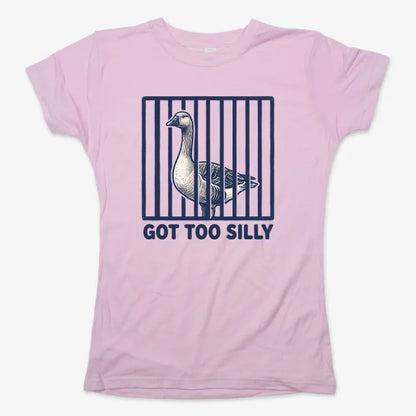 Got Too Silly Goose-Women's T-Shirt-Soft Pink