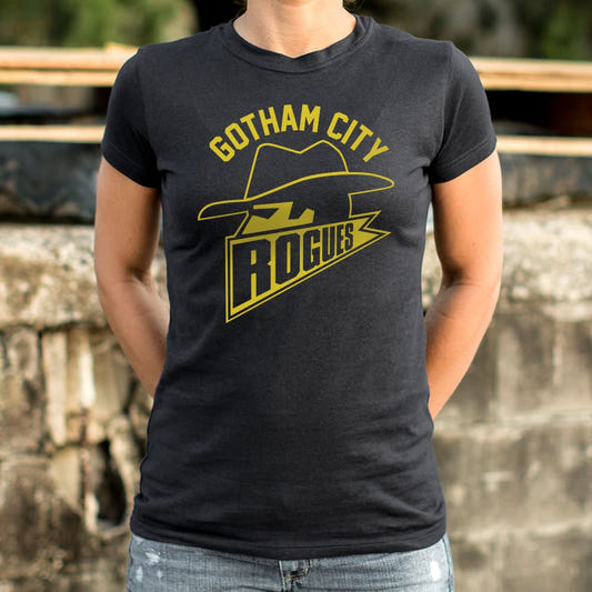 Gotham City Rogues Football Team Logo graphic Women's T-Shirt in Midnight