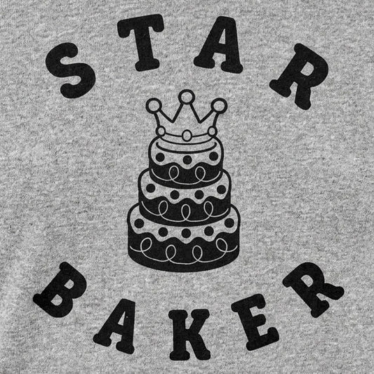 Star Baker Crowned Cake Baking Graphic detail