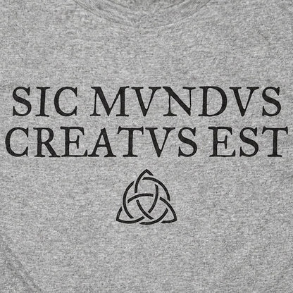 Sic Mundus Creatus Est Time Travel Symbol detail