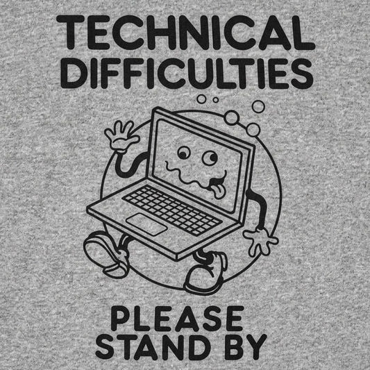 Technical Difficulties Please Stand By Cartoon detail