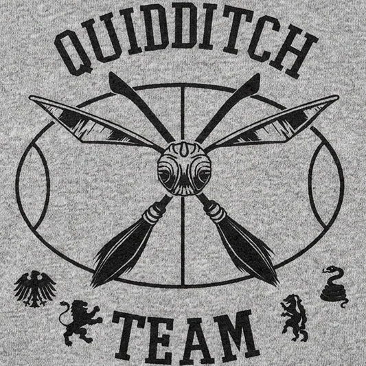Quidditch Team Crossed Broomsticks Emblem detail