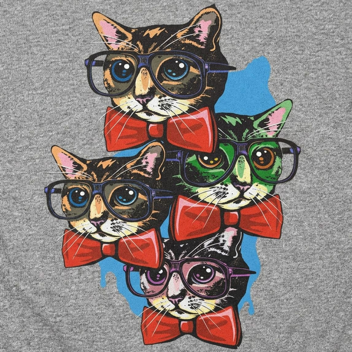 Nerd Cat Full Color detail