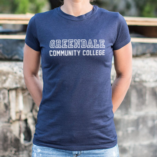 Greendale Community College graphic Women's T-Shirt in True Navy