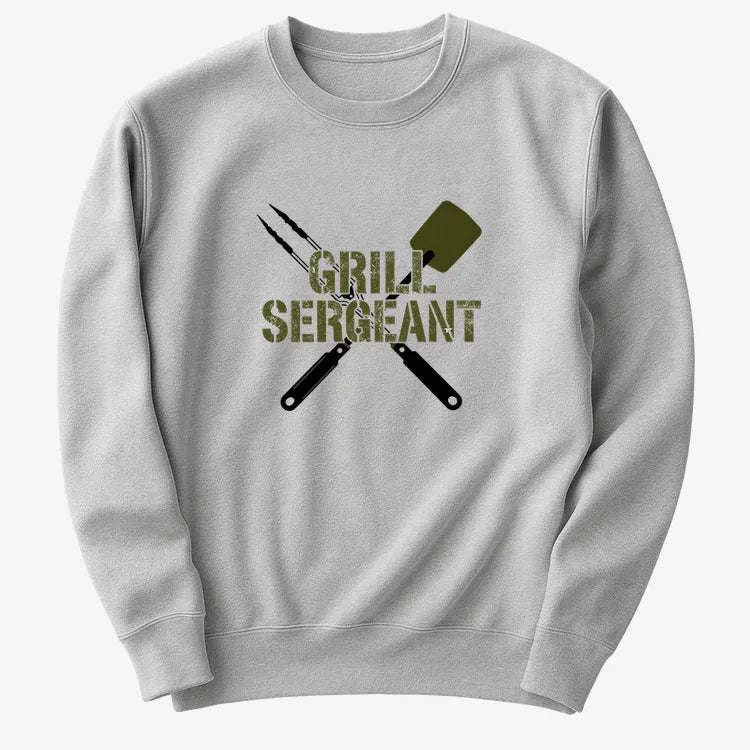 Grill Sergeant Master of the BBQ-Sweater-Gray Heather