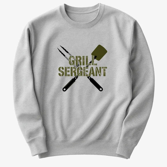 Grill Sergeant Master of the BBQ-Sweater-Gray Heather