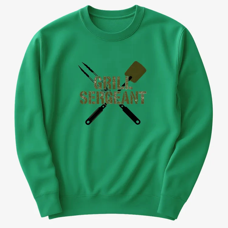 Grill Sergeant Master of the BBQ-Sweater-Green