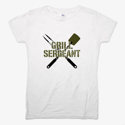Grill Sergeant Master of the BBQ-Women's T-Shirt-Snow