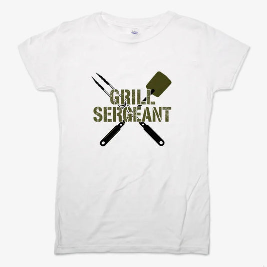 Grill Sergeant Master of the BBQ-Women's T-Shirt-Snow