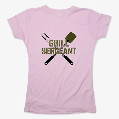 Grill Sergeant Master of the BBQ-Women's T-Shirt-Soft Pink