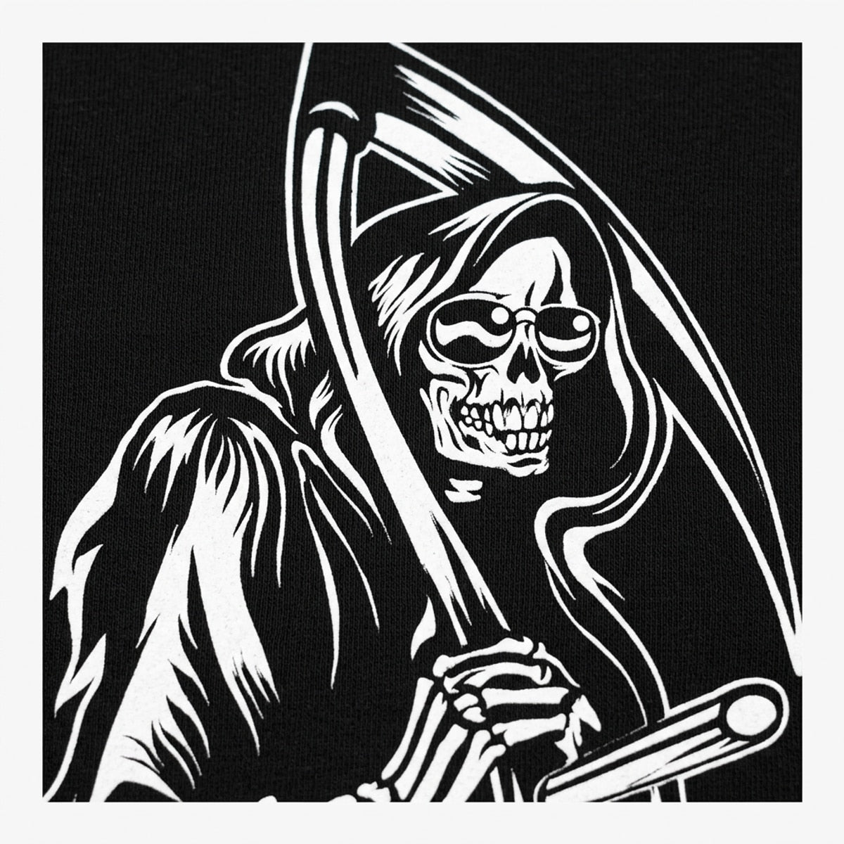Grin Of The Reaper Grim Reaper Skull with Scythe detail