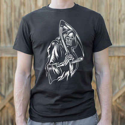Grin Of The Reaper Grim Reaper Skull with Scythe