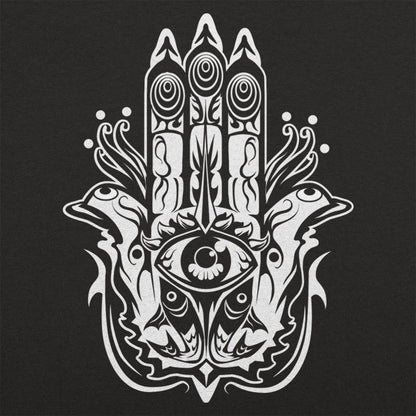 Hamsa Hand with Protective Evil Eye Symbol