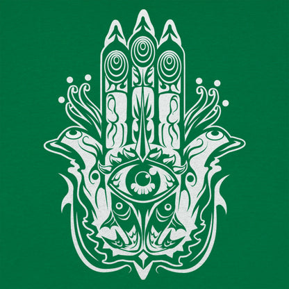 Hamsa Hand with Protective Evil Eye Symbol