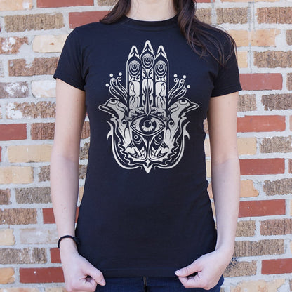 Hamsa Hand with Protective Evil Eye Symbol