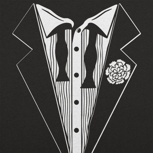 Hangover Tuxedo Crooked Bow Tie Costume Print graphic tee design