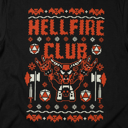 Hellfire Club Ugly Sweater detail